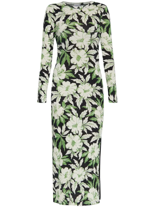 【関税&送料込】Loewe Printed Silk Dress 28920216_58250245_600.jpg