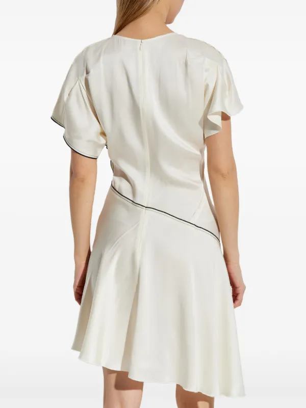 Victoria Beckham Draped Dress | White | FARFETCH