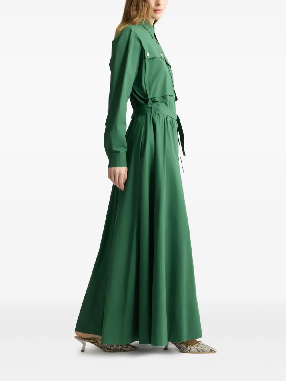 LIU •JO BUTTON-FRONT UTILITY DRESS