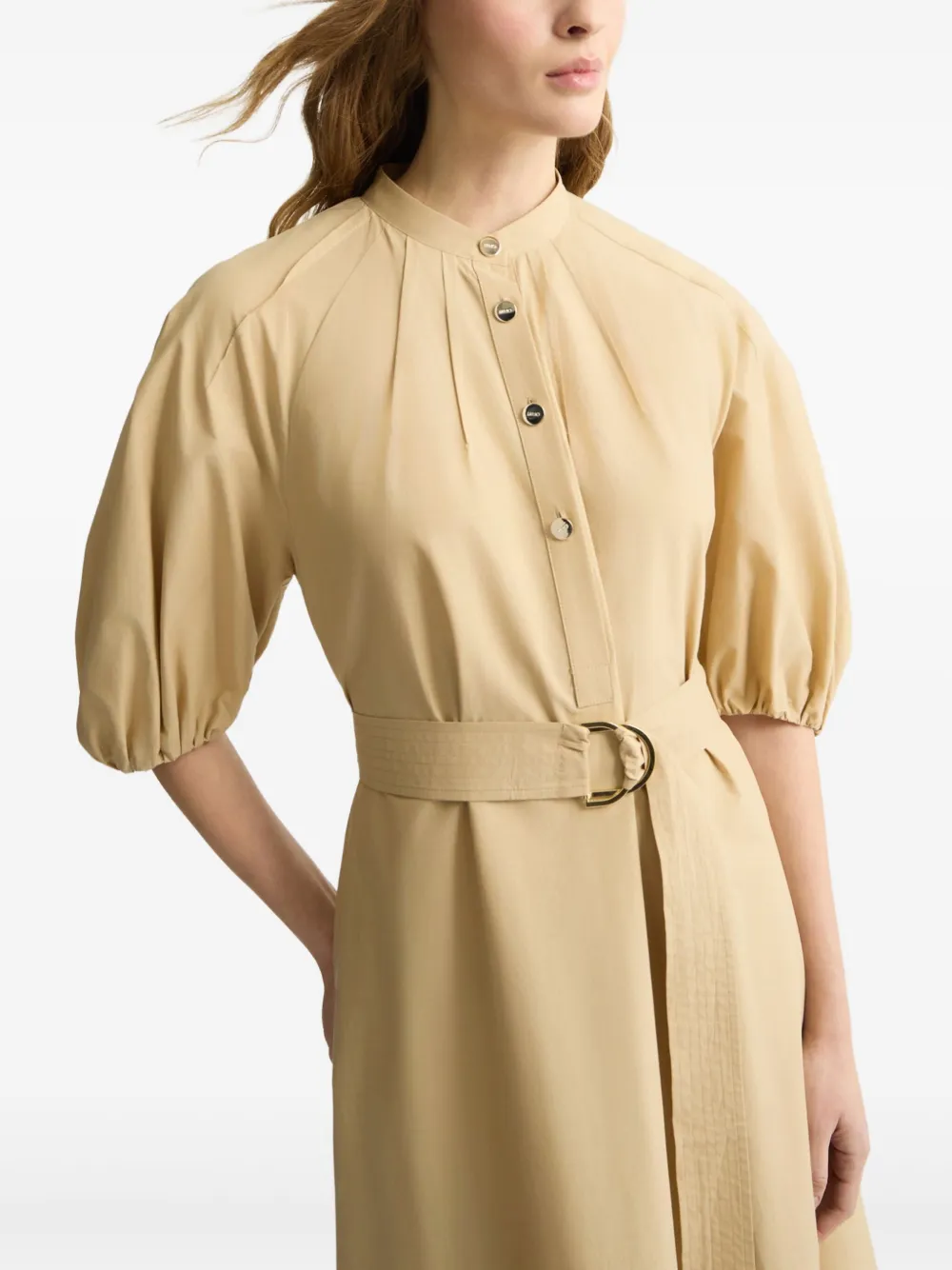 LIU JO Jurk met ceintuur Beige