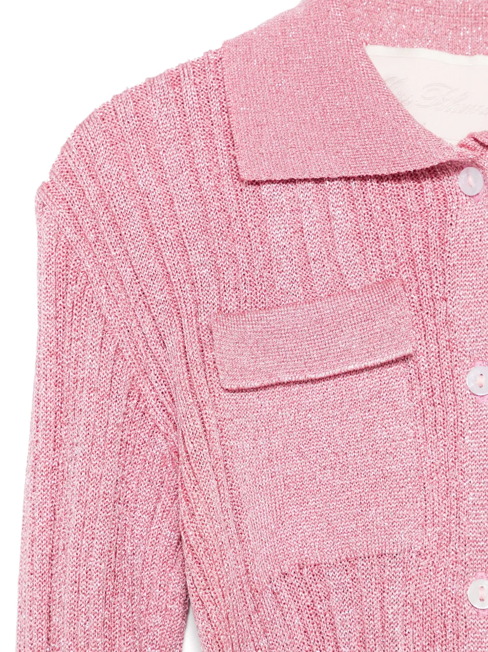 Miss Blumarine Ribgebreid shirt Roze