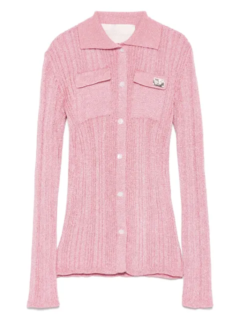 Miss Blumarine camisa tejida de canalé