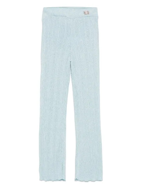 Miss Blumarine pantalones tejidos de cachemira