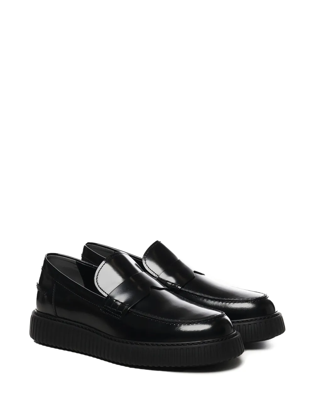 Hogan Leren loafers - Zwart