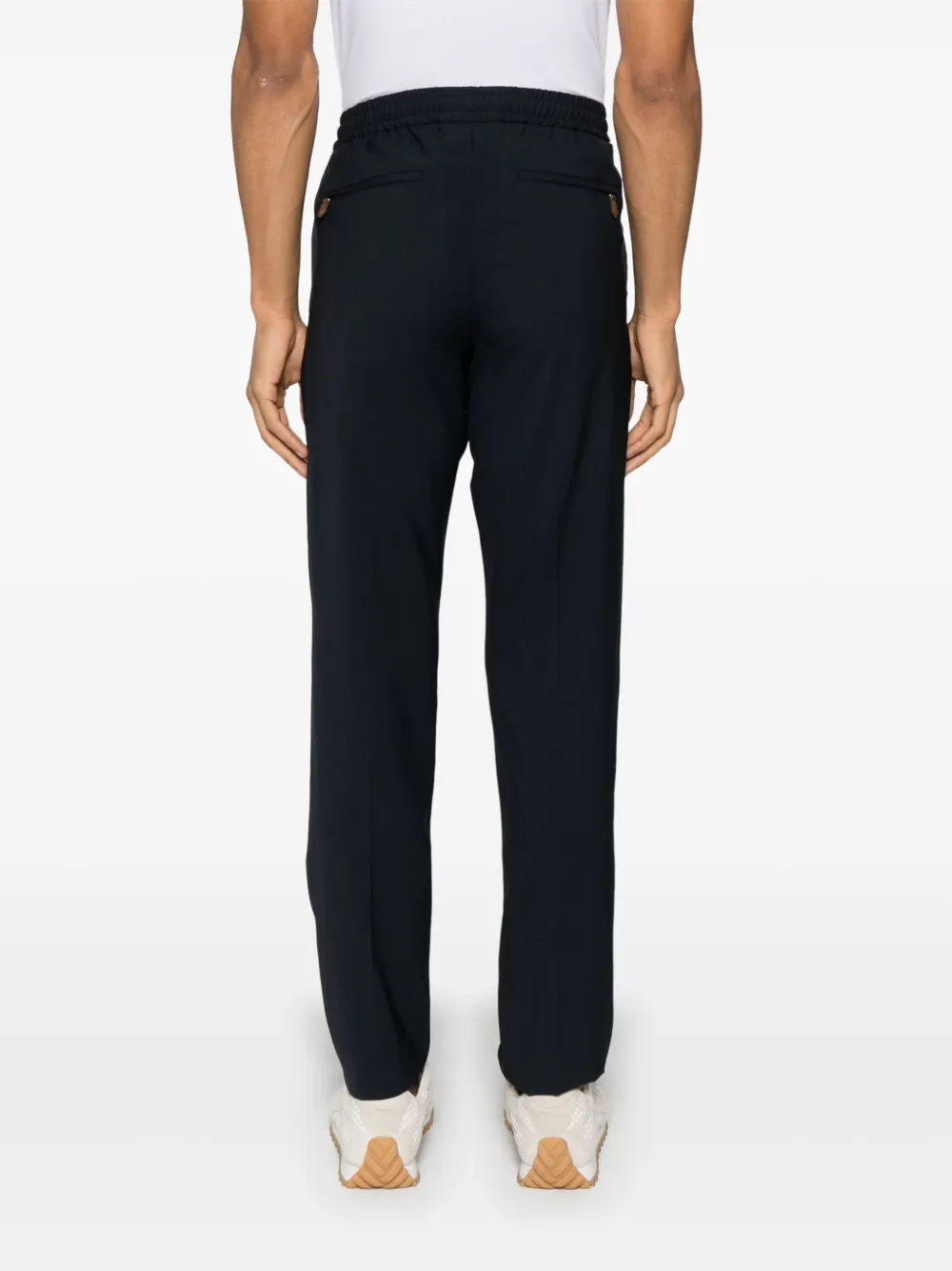 PT Torino Broek met toelopende pijpen Blauw