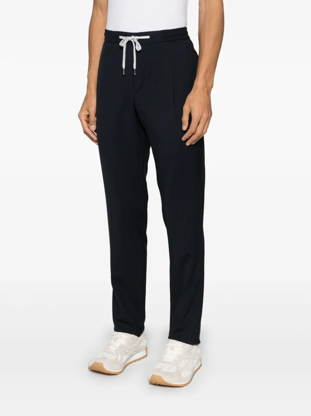PT Torino Broek met toelopende pijpen Blauw