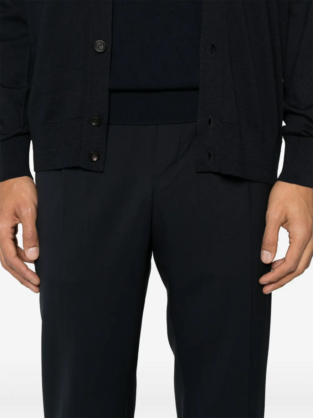 PT Torino Broek met toelopende pijpen Blauw