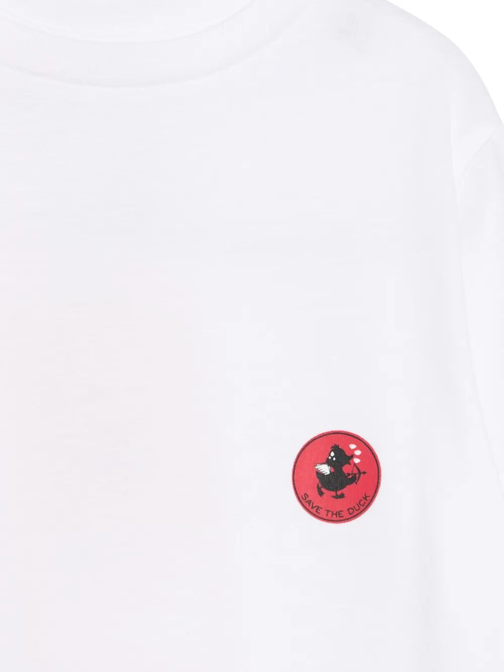 Save The Duck Kids T-shirt met logoprint Wit