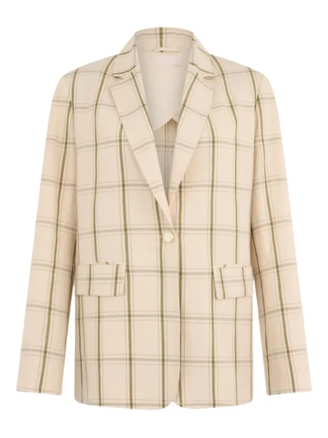 LIU JO checked blazer