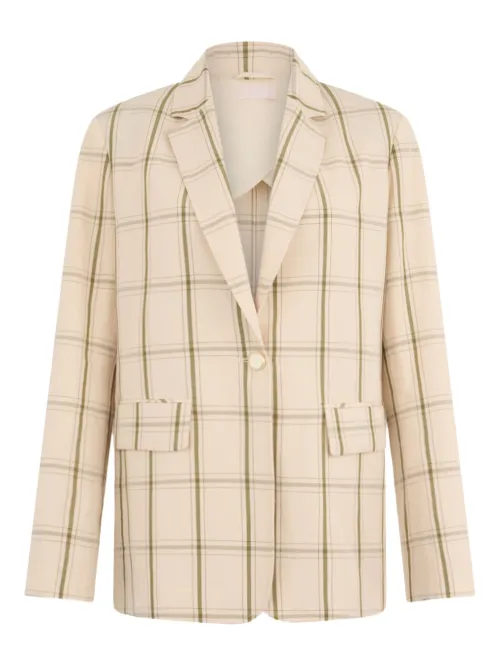 Blazer à carreaux - LIU JO - Modalova