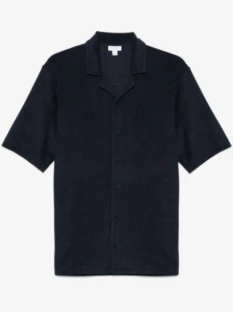 Sunspel towelling camp-collar shirt