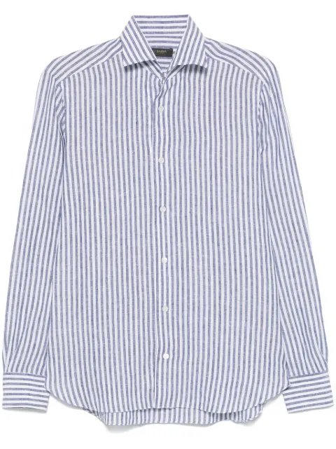 Barba camisa con rayas estampadas