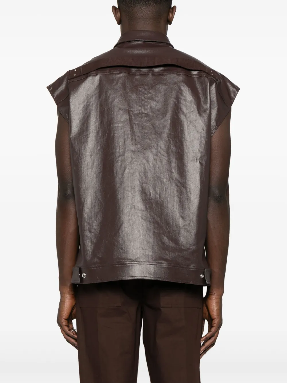 Rick Owens Jumbo gilet Bruin