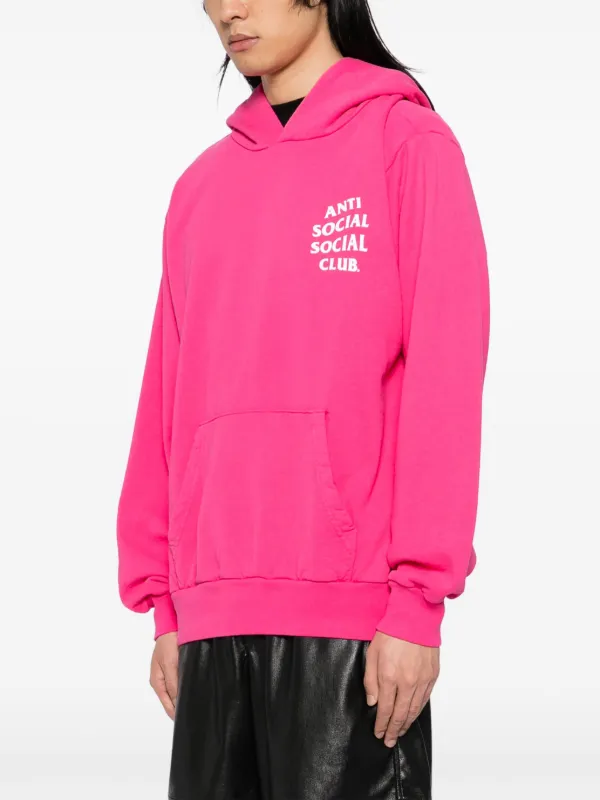 *大人気!*Anti Social Social Club Logo Hoodie【パーカー】 Anti Social Social Club logo-print Hoodie | Pink | FARFETCH