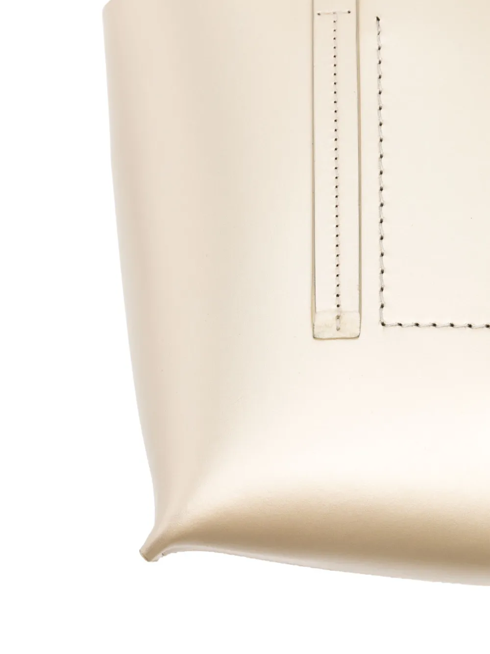 Rick Owens Metallic kleine shopper Goud