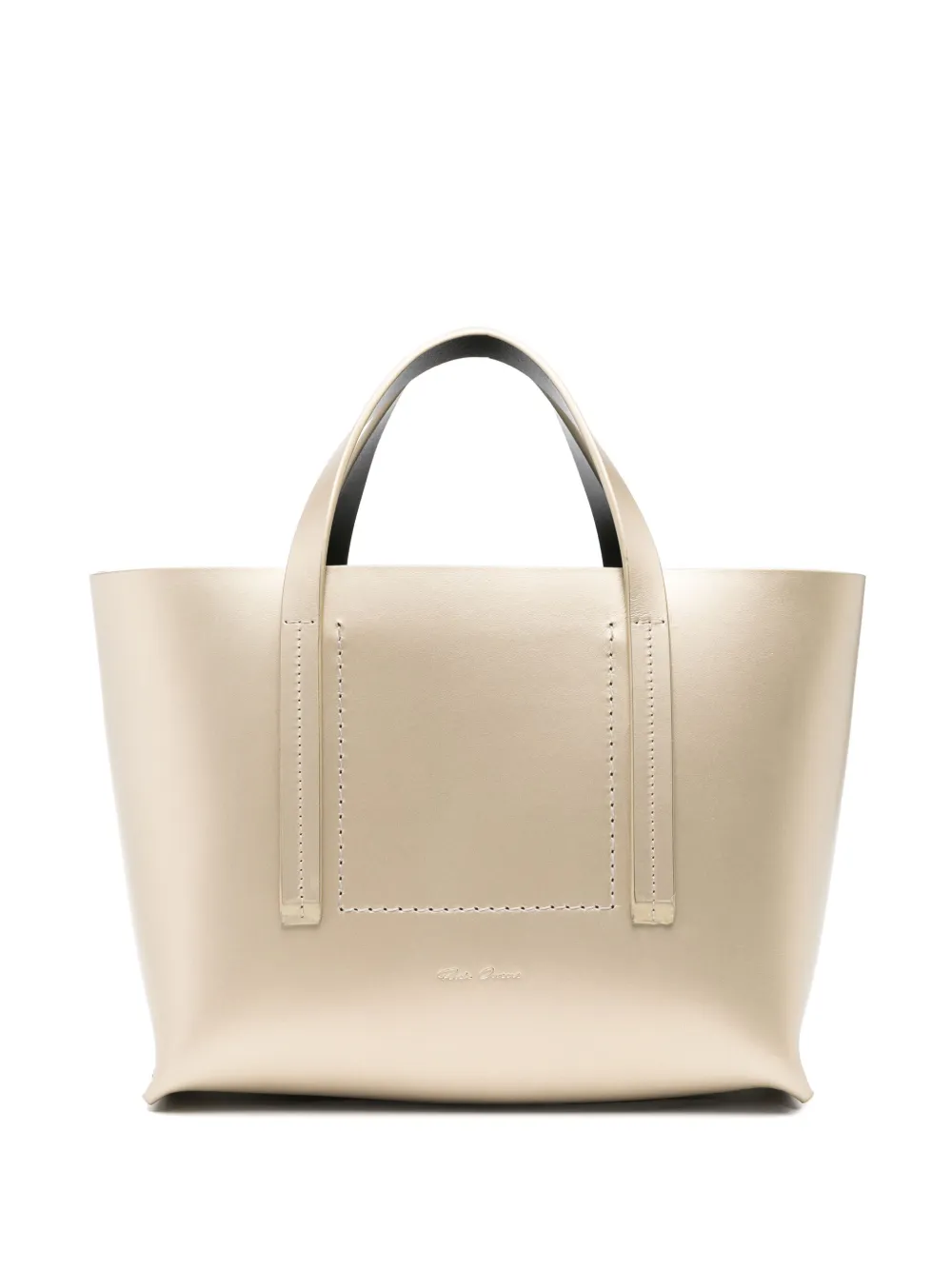 Rick Owens Metallic kleine shopper Goud