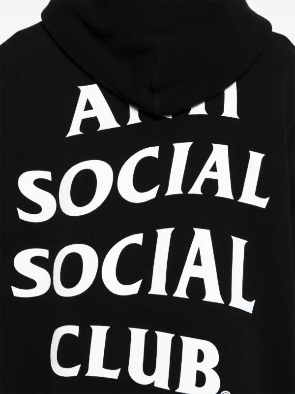 Anti Social Social Club logo-print Hoodie | Black | FARFETCH