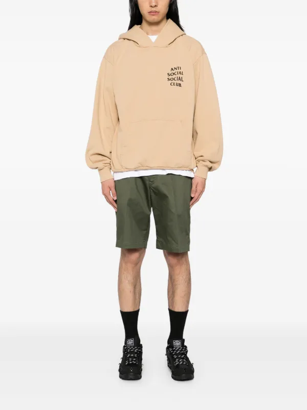 anti social social CLUB Lサイズ パーカー ブロンズ Anti Social Social Club ロゴ パーカー | ニュートラル | FARFETCH JP