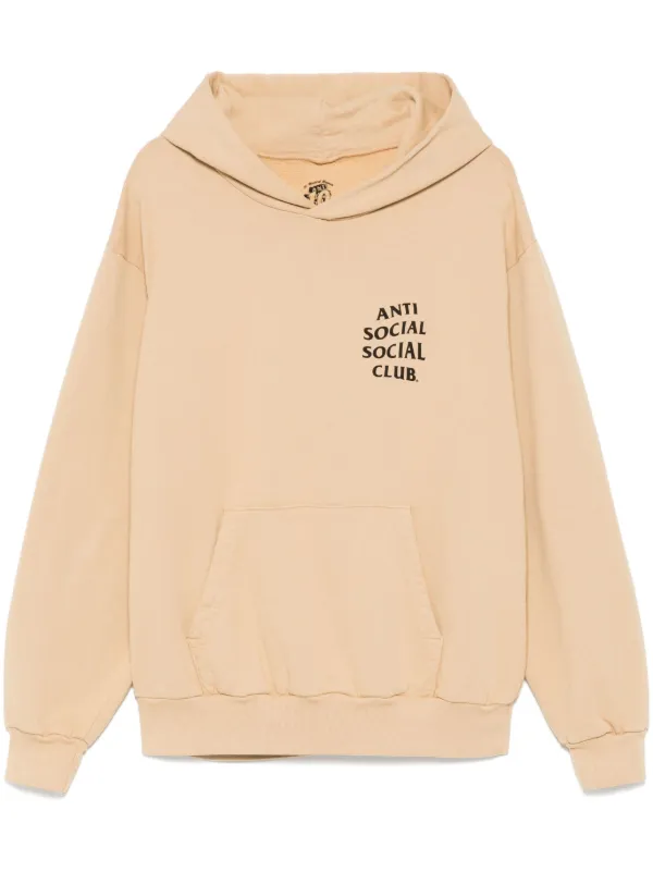 Anti Social Social Club Hoodie Con Logo Estampado Neutro FARFETCH CO