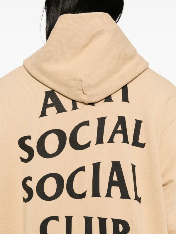 Anti Social Social Club logo-print Hoodie | Neutrals | FARFETCH ZA