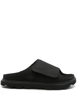 Neighborhood x Paes logo-print Slides | Black | FARFETCH RO