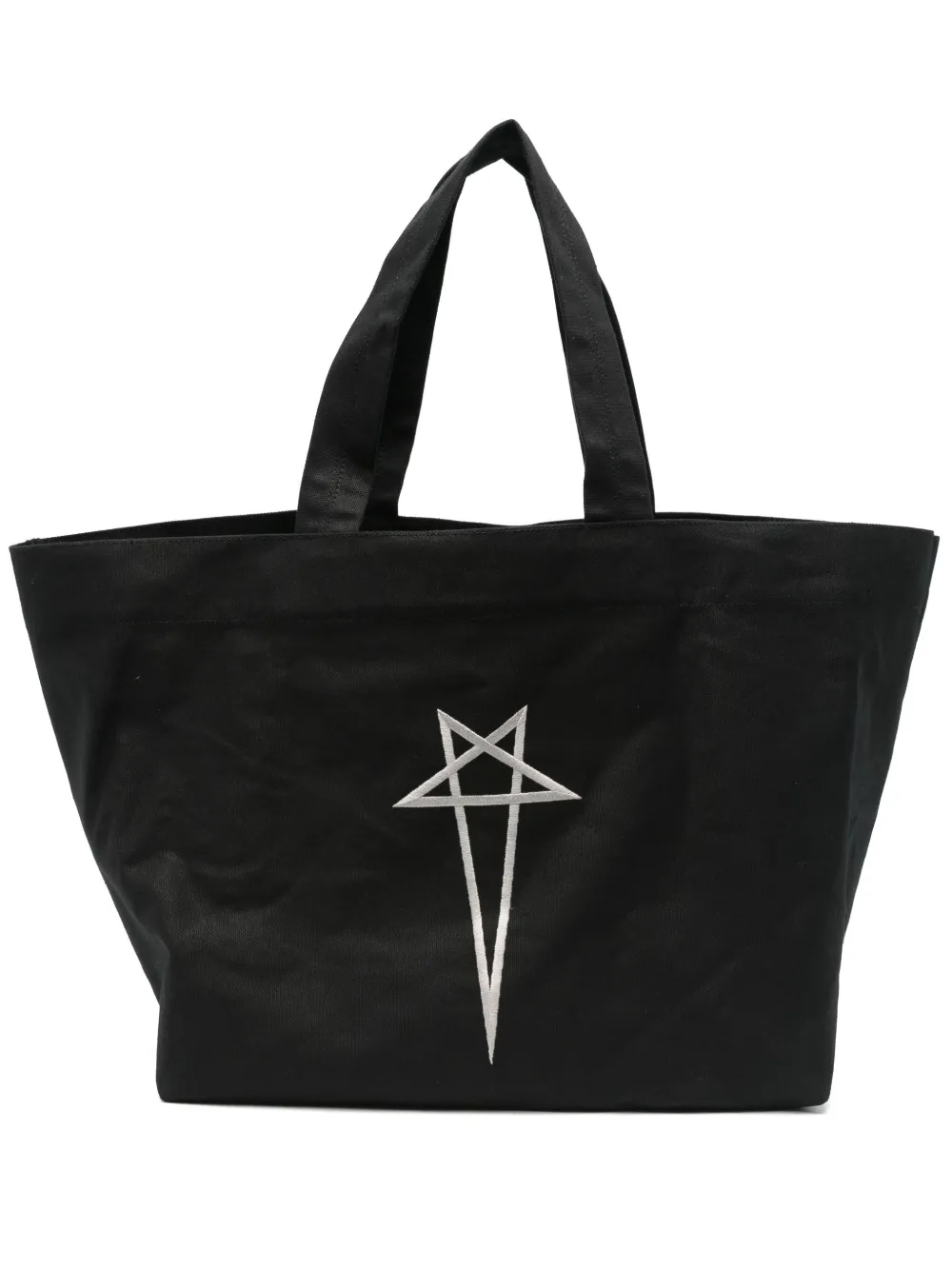 Rick Owens logo-embroidered tote bag | Black | Image 1