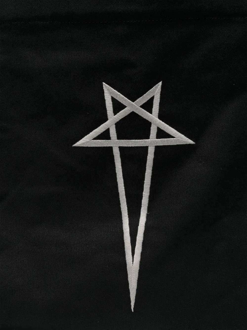 Rick Owens Shopper met geborduurd logo Zwart