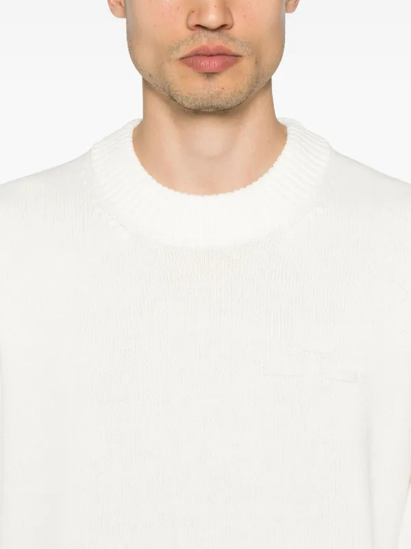 J.LINDEBERG ホワイト/レッド セーター S J.LINDEBERG ホワイト/レッド