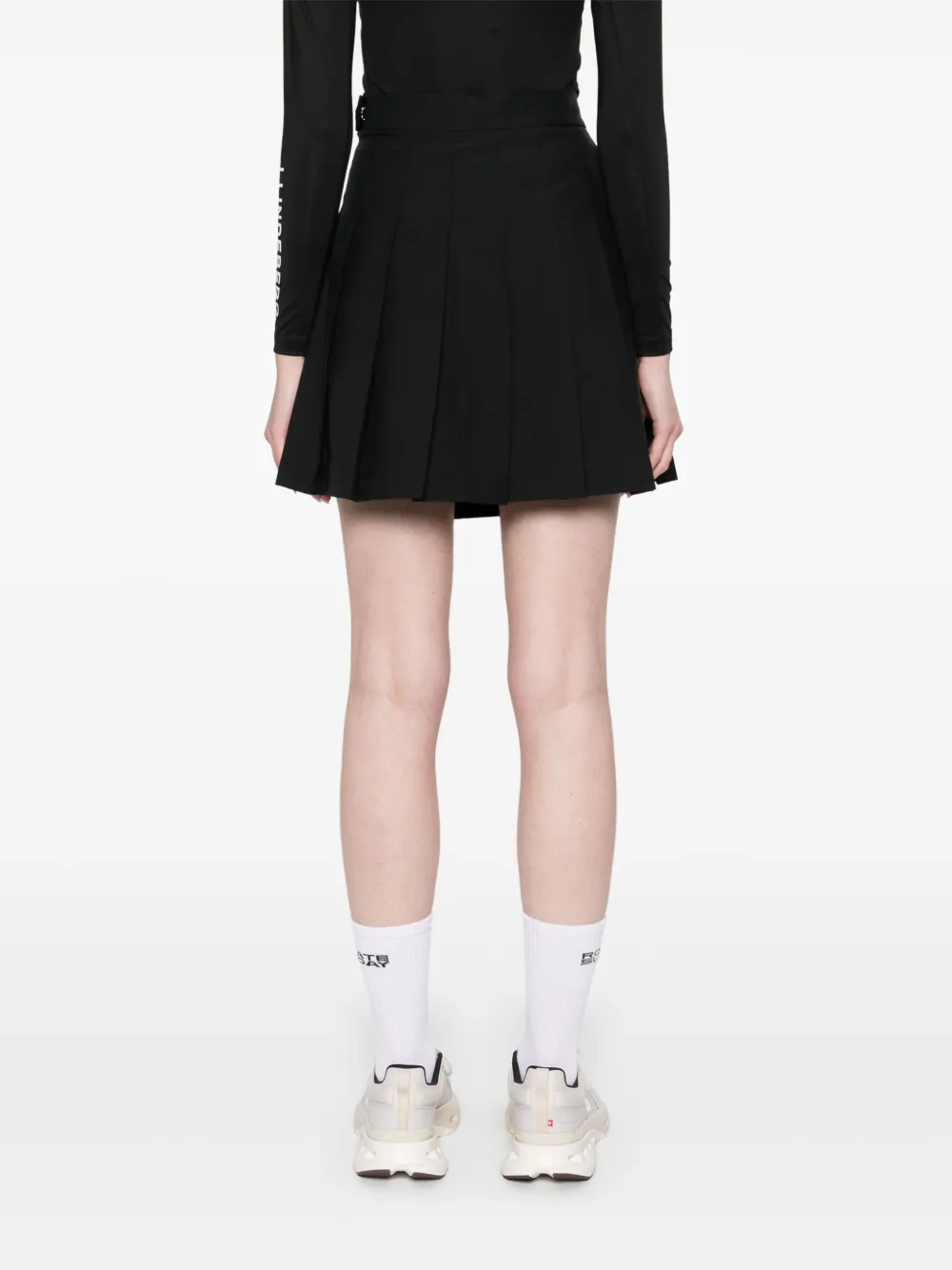 Shop J. Lindeberg Adina Mini Skirt In Black