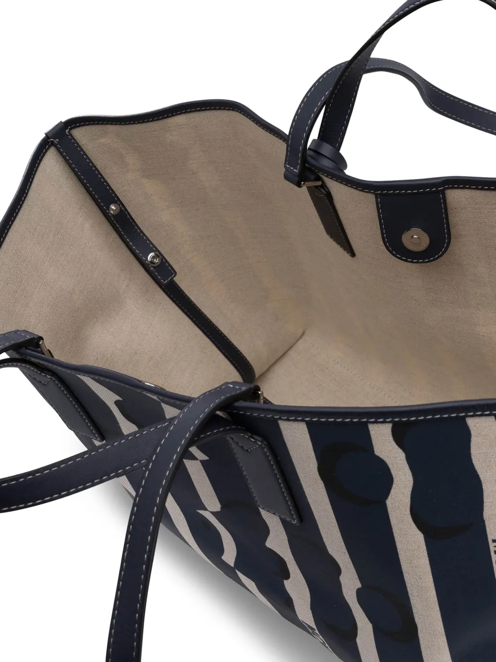 MCM Shopper met logoprint Blauw