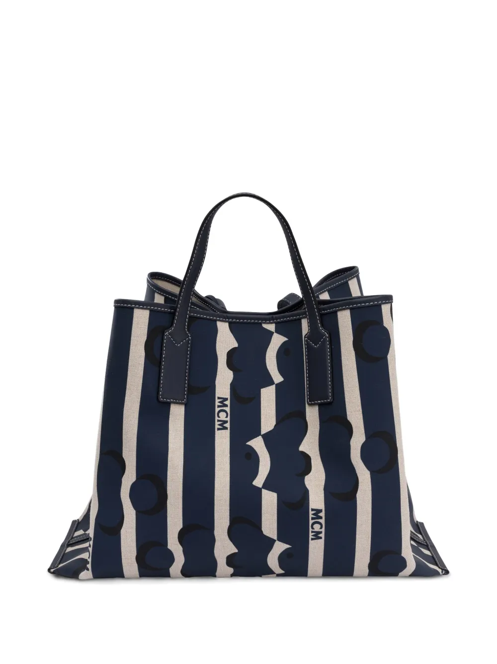 MCM Shopper met logoprint - Blauw