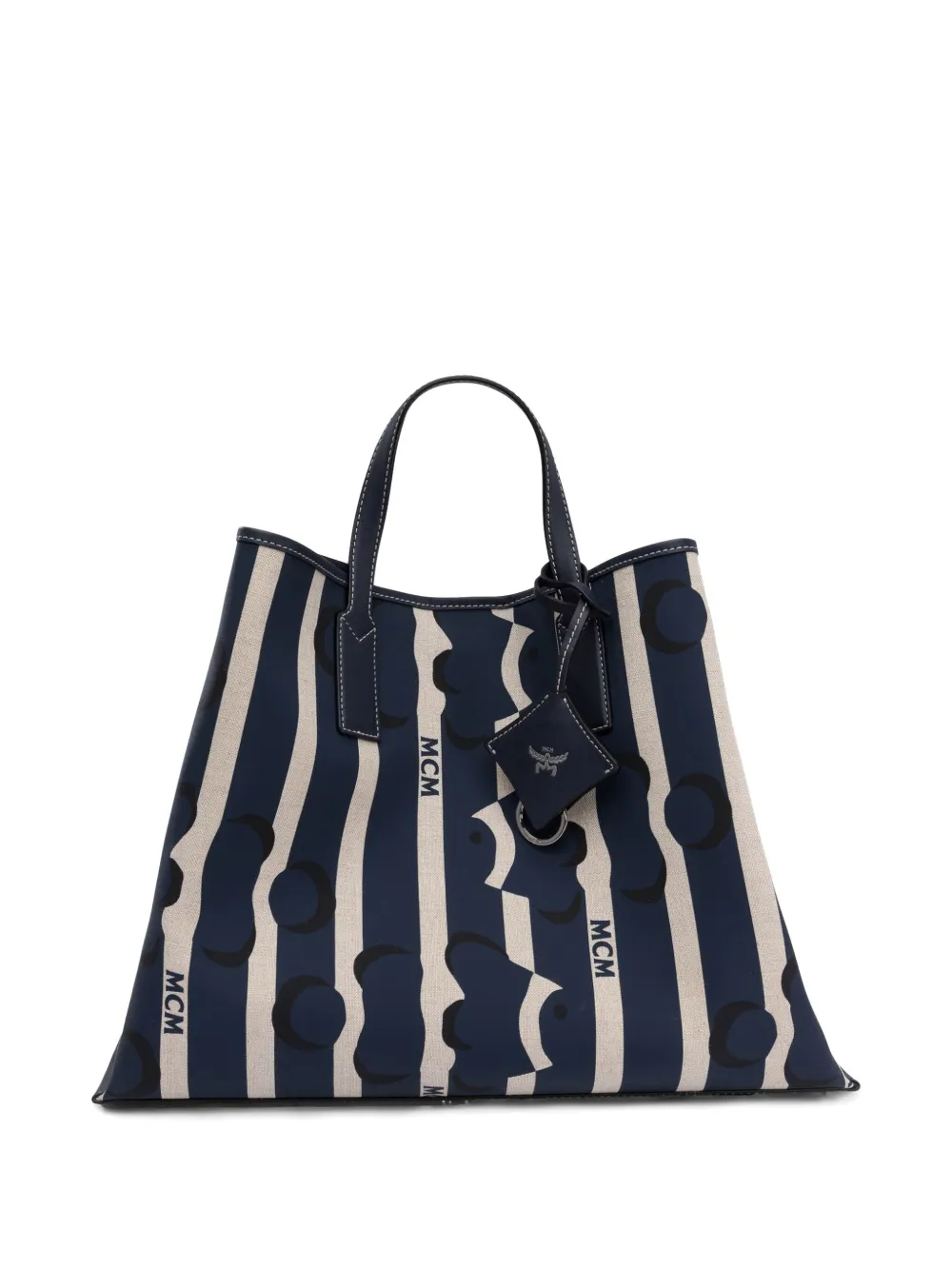 MCM Shopper met logoprint Blauw