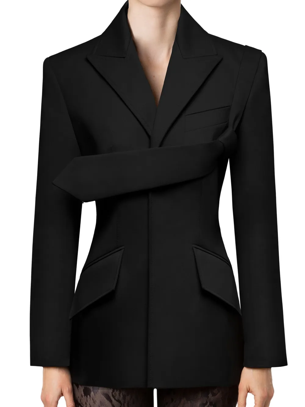 Aleksandre Akhalkatsishvili Fitted Jacket In 黑色