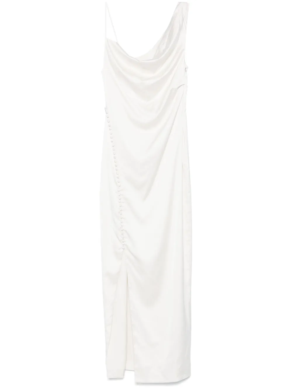 ROTATE BIRGER CHRISTENSEN robe en satin à design drapé | tons neutres | Image 1