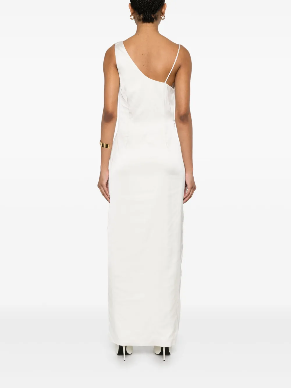 ROTATE BIRGER CHRISTENSEN Gedrapeerde jurk Beige