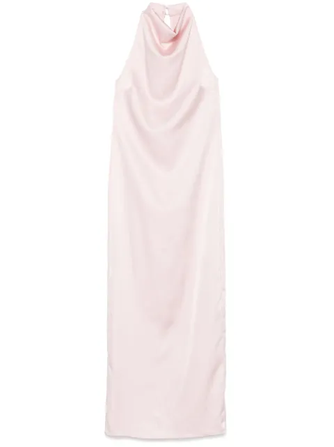 ROTATE BIRGER CHRISTENSEN satin halterneck dress