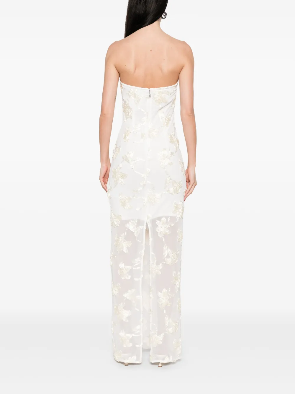 ROTATE BIRGER CHRISTENSEN Tulen maxi-jurk Wit