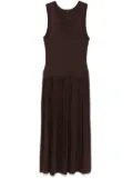 JOSEPH ribbed midi dress - Brown