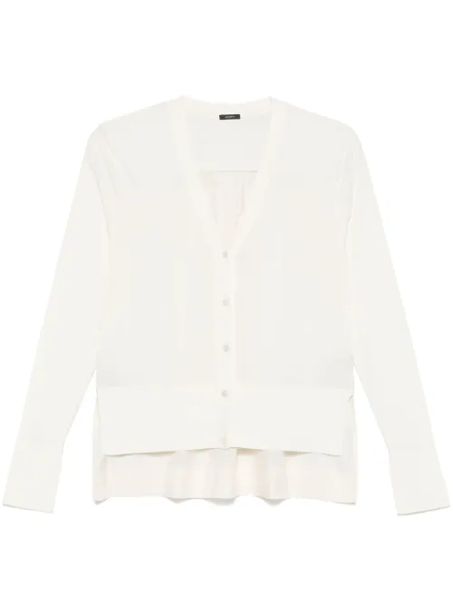 Cardigan à empiècements contrastants - JOSEPH - Modalova