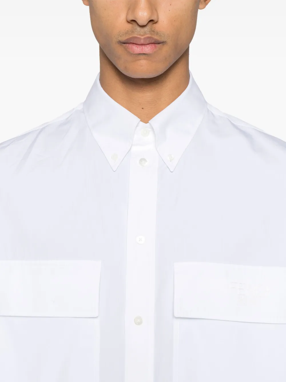 FENDI Katoenen overhemd Wit