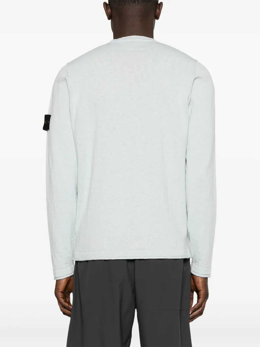 Stone Island Top met Compass-logopatch Blauw