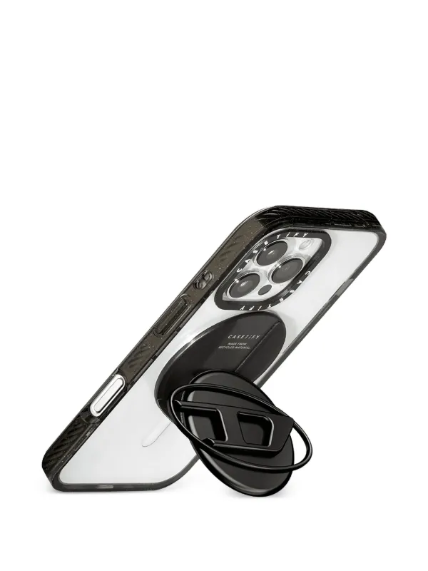 Diesel x CASETiFY logo-plaque Phone Grip Stand | Grey | FARFETCH