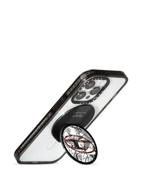 Diesel x Casetify グリップスタンド | ブラック | FARFETCH JP