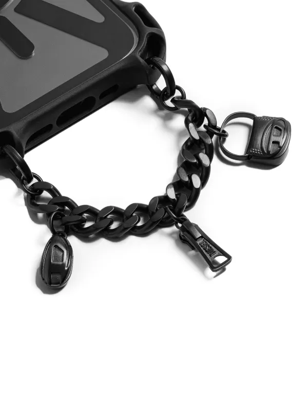 Diesel x CASETiFY ロゴチャーム スマホチェーン | ブラック | FARFETCH JP