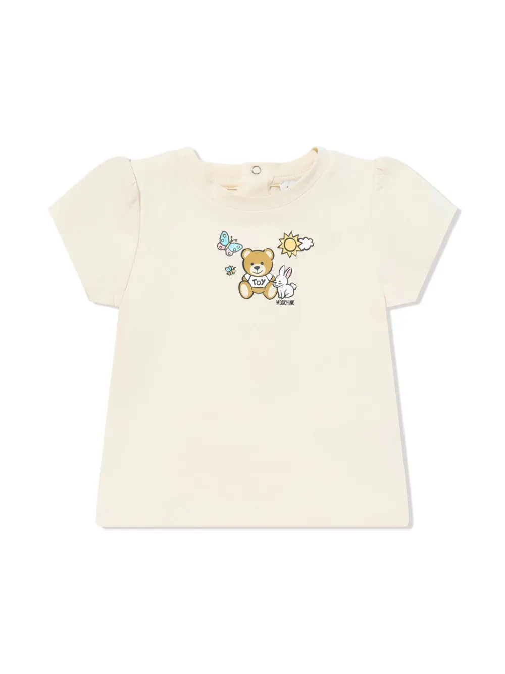 Moschino Kids Top en legging met Teddy Bear-print Wit