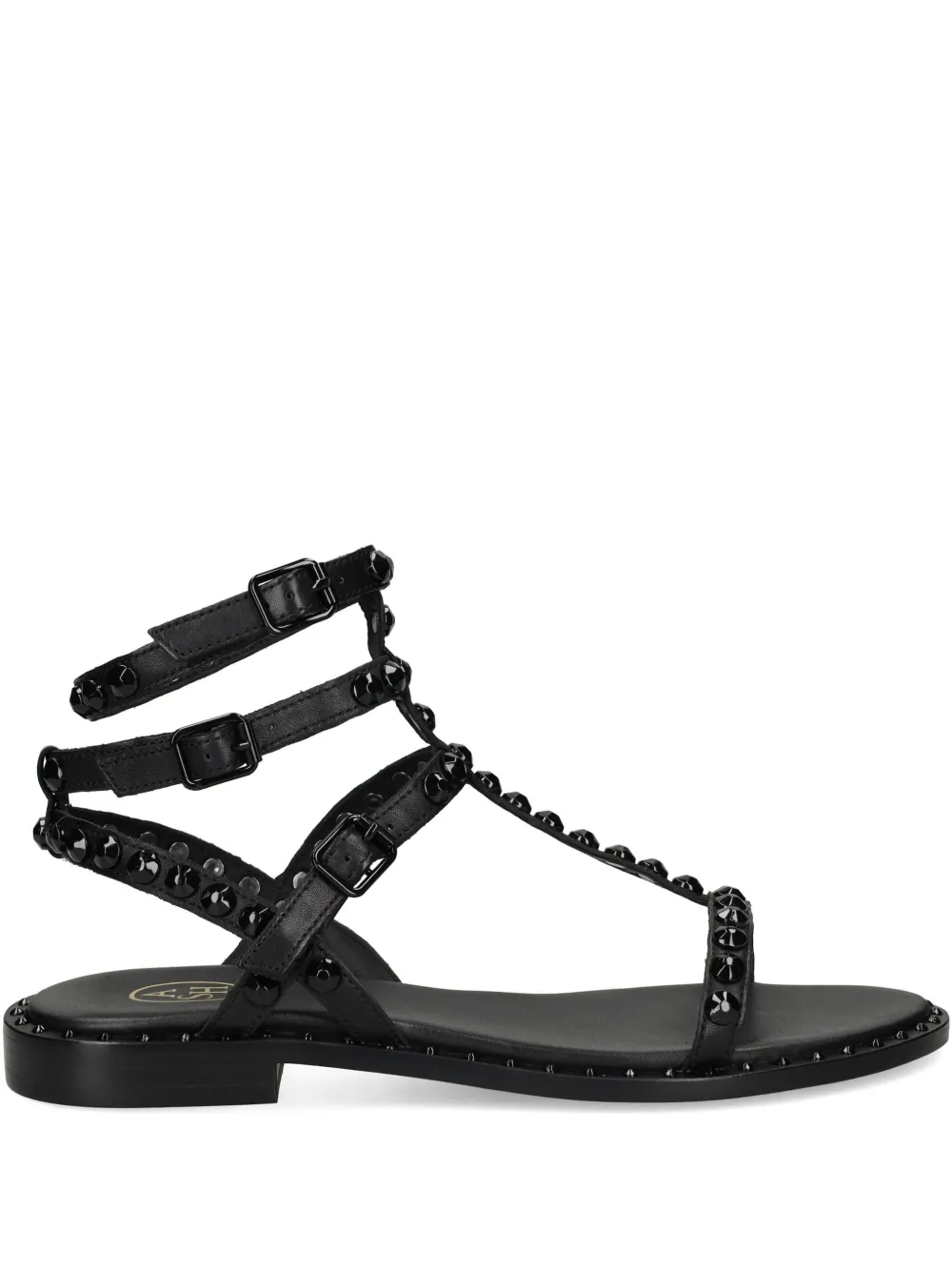 Ash leather sandals Black