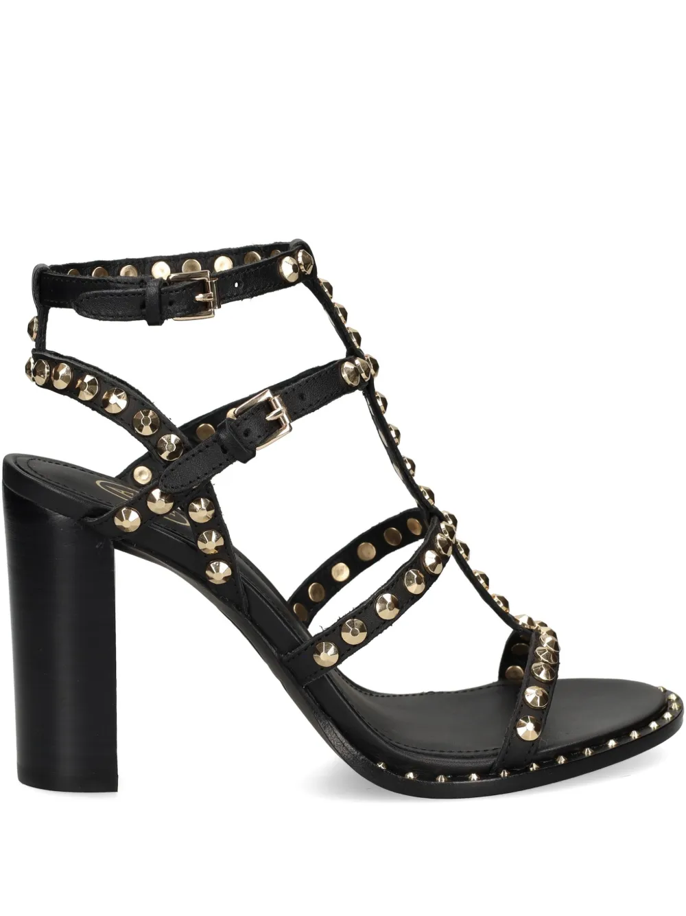 Ash 100mm leather sandals Black