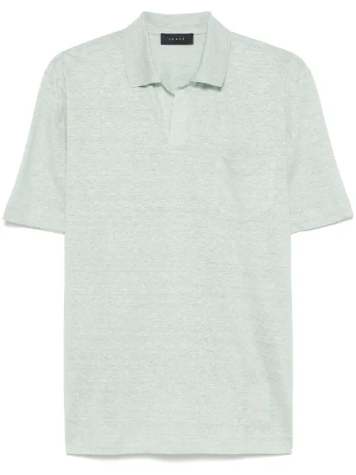 Sease t-shirt à col fendu - Vert - Sease - Modalova