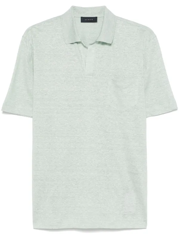 Sease Split-neck T-shirt in Green