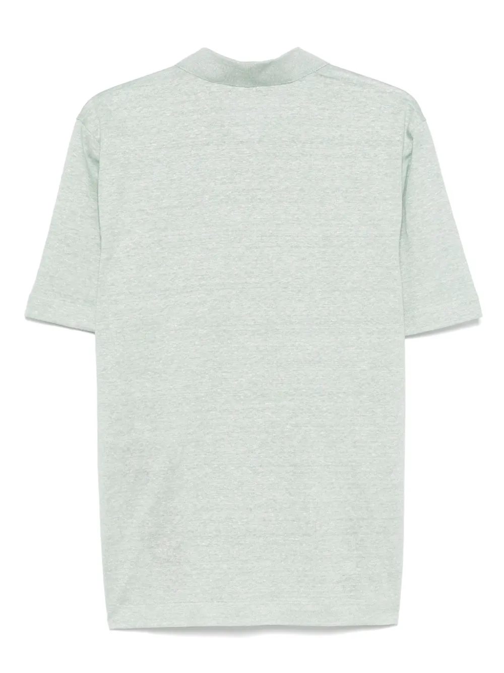 Sease T-shirt met split in de hals - Groen